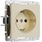 Розетка с заземлением и шторками (айвори акрил), Werkel, W1171143 - фото 111112