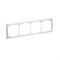 ARTGALLERY 4-постовая РАМКА, универсальная, БЕЛЫЙ Systeme Electric GAL000104 - фото 111682