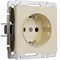 Розетка с заземлением и шторками (айвори акрил), Werkel, W1171143 - фото 112520