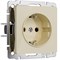 Розетка с заземлением (айвори акрил), Werkel, W1171043 - фото 112524
