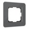 Рамка на 1 пост Elite (графит, стекло), Werkel, W0012440 - фото 113692