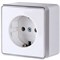 Розетка с заземлением Gallant (белый), Werkel, W5071001 - фото 114576