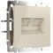 Розетка двойная Ethernet RJ-45 (слоновая кость), Werkel, W1181103 - фото 114655