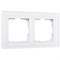 Рамка на 2 поста Favorit (белый матовый,стекло), Werkel, W0021105 - фото 115133