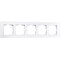 Рамка на 5 постов Favorit (белый,стекло), Werkel, W0051101 - фото 115241