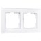 Рамка на 2 поста Favorit (белый,стекло), Werkel, W0021101 - фото 115251