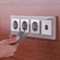 Рамка на 4 поста Favorit (дымчатый,стекло), Werkel, W0041117 - фото 115925