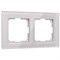 Рамка на 2 поста Favorit (дымчатый,стекло), Werkel, W0021117 - фото 115930