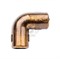 Угол 90, соединительный пластиковый для труб Ø 16 мм. Лофт, "Бронза" Bironi BTU1-16-25