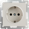 Розетка с заземлением (слоновая кость) W1171003 - фото 16796 Розетка с заземлением (слоновая кость) W1171003 - фото 16796