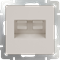Розетка двойная Ethernet RJ-45 (слоновая кость) W1181103 - фото 16797 Розетка двойная Ethernet RJ-45 (слоновая кость) W1181103 - фото 16797
