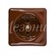 Розетка фарфоровая квадратная коричневая Мезонин GE80301-04 - фото 17095