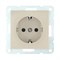 Розетка с з/к с защитными шторками Бежевая LK60 LK STUDIO 863201