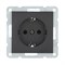 Розетка Черная с з/к с защитными шторками  LK60 LK STUDIO 863208