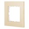 Рамка натуральное стекло 1-постовая (кремовый) LK80 LK STUDIO 844117