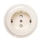 Розетка ретро фарфоровая CILINDRO Белая Мезонин GE90301-01 Розетка ретро фарфоровая CILINDRO Белая Мезонин GE90301-01